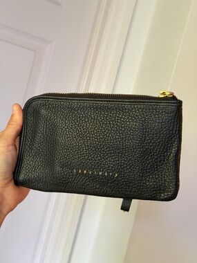 Sanctuary Black Leather wallet gold hardware